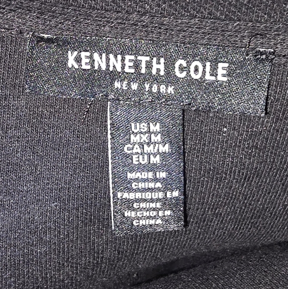 Kenneth Cole Black Boxy Short Sleeve T-Shirt - Picture 3 of 3